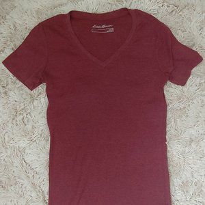Eddie Bauer Favorite Tee  |  Women's Small  |  Berry